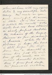 Nachlass Franz Steindachner, Brief von W. J. Holland an Franz Steindachner (20.01.1911), Inv.Nr. 235.05, Seite 3